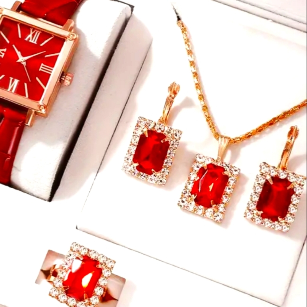 Watch and jewelry set